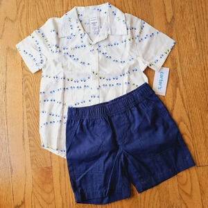 NWT little cars shirt and pants toddler boys set size 2T